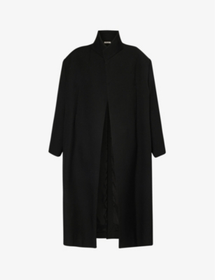 FEAR OF GOD: Relaxed-fit stand-collar wool and cotton-blend coat