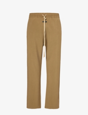 FEAR OF GOD: Forum brand-patch straight-leg regular-fit wool trousers