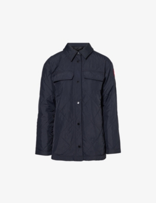 CANADA GOOSE: Albany brand-patch padded shell jacket