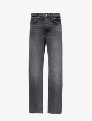 FRAME: Faded-wash straight-leg regular-fit denim jeans