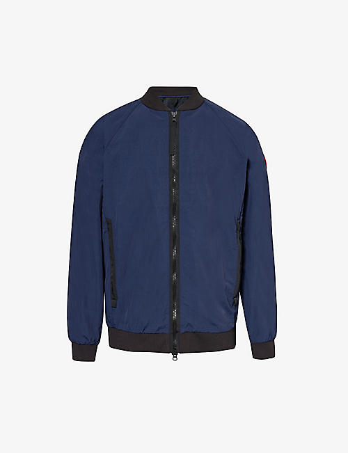 CANADA GOOSE: Faber brand-patch shell bomber jacket