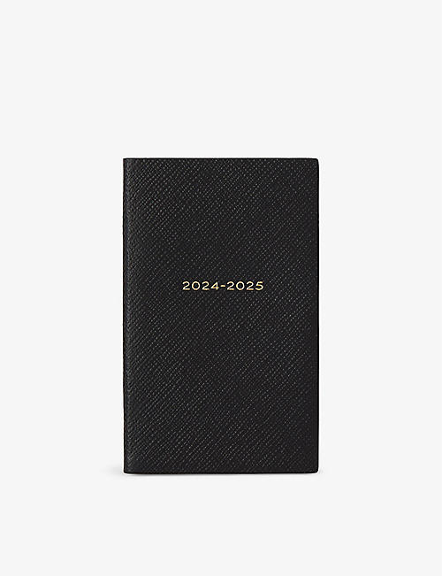 SMYTHSON: 2024-25 Panama Weekly mid-year leather diary 14cm x 9cm