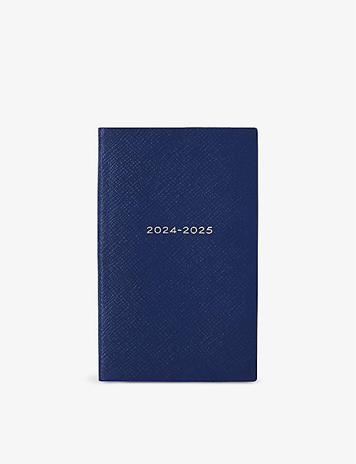 SMYTHSON: 2024-25 Panama Weekly mid-year leather diary 14cm x 9cm