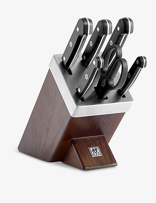 ZWILLING J.A HENCKELS: Gourmet seven-piece wooden knife block