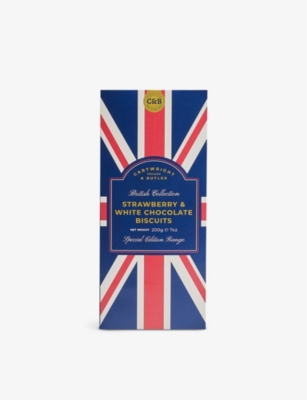 CARTWRIGHT & BUTLER: Strawberry and white chocolate biscuits 200g