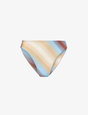 FAITHFULL THE BRAND: Civita graphic-pattern bikini bottoms
