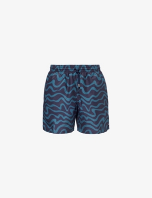 DEREK ROSE: Maui brand-embroidered swim shorts