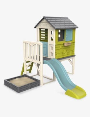 SMOBY: Outdoor playhouse with slide and sandpit 197cm