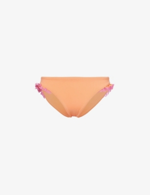 SEAFOLLY Lucia Frilled Trim Mid Rise Recycled Nylon Blend Bikini