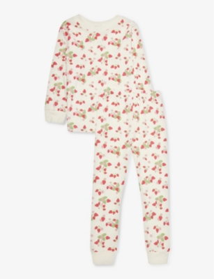 SLEEPY DOE: Strawberry-print cotton pyjama set 1-9 years
