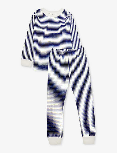 SLEEPY DOE: Stripe-print cotton pyjama set 1-9 years