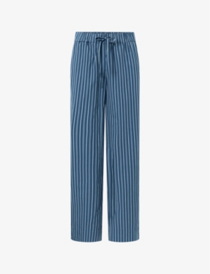 NUE NOTES: Nathaniel wide-leg mid-rise cotton trousers