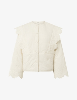 NUE NOTES: Earl floral-embroidered quilted cotton jacket