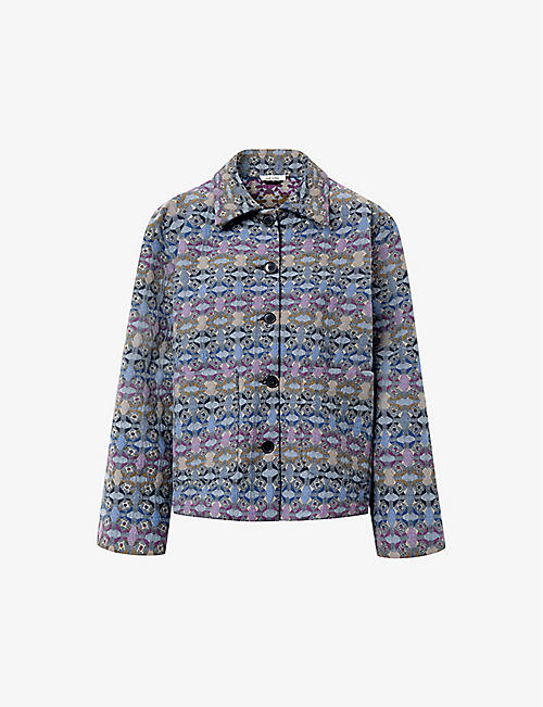 NUE NOTES: Otis patterned woven jacket