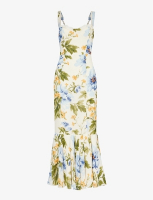 REFORMATION: Irisa floral-print woven midi dress