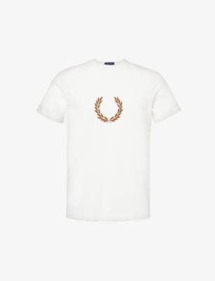 FRED PERRY: Ringer logo-embellished cotton-jersey T-shirt