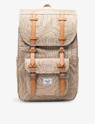 HERSCHEL SUPPLY CO: Little America graphic-print recycled-polyester backpack