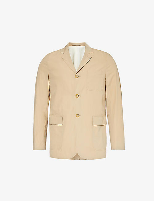 BEAMS PLUS: Travel patch-pocket cotton-blend blazer
