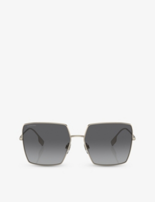 BURBERRY: BE3133 Daphne square-frame metal sunglasses