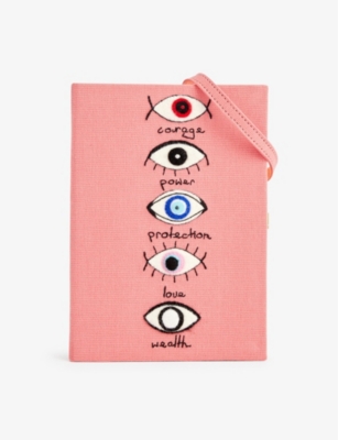 OLYMPIA LE-TAN: Eyes Protection cotton-blend clutch