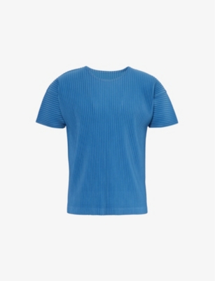 HOMME PLISSE ISSEY MIYAKE: Pleated knitted T-shirt
