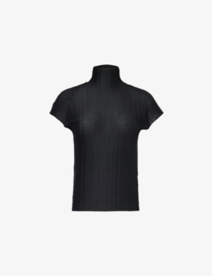 ISSEY MIYAKE: Pleated knitted top