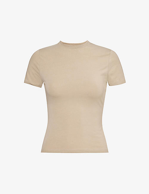 LOUNGE UNDERWEAR: Essential slim-fit stretch-cotton T-shirt