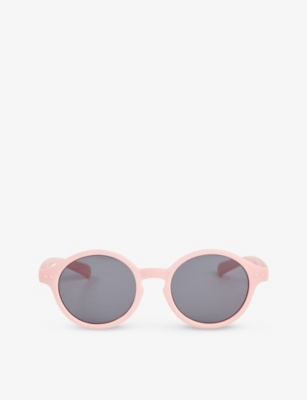 IZIPIZI: #D Kids' round-frame semi-transparent acetate sunglasses