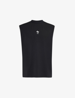 247 BY REPRESENT: Oversized crewneck stretch-woven top