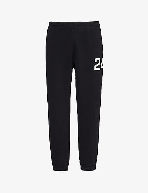 247 BY REPRESENT: Brand-print relaxed-fit cotton-jersey jogging bottoms