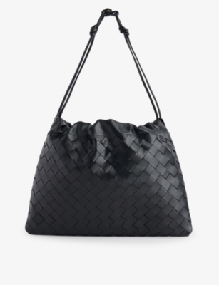 BOTTEGA VENETA: Intrecciato medium leather top-handle bag