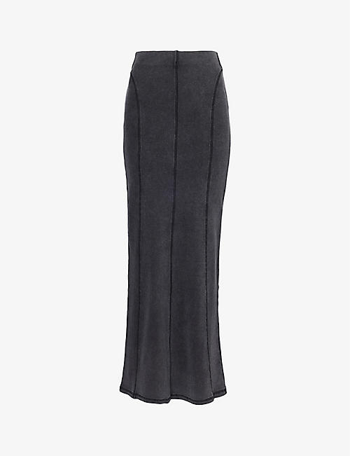 DAILY PAPER: Nalia ribbed high-rise stretch-cotton maxi skirt
