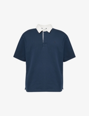 DAILY PAPER: Shield logo-embroidered cotton-jersey polo shirt