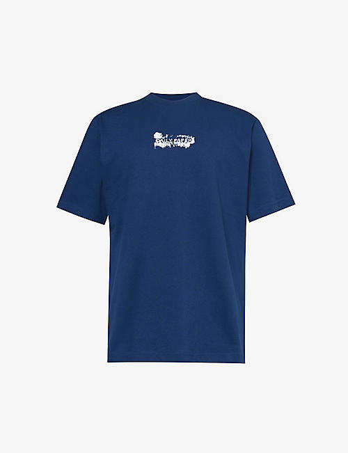 DAILY PAPER: Scratch logo-pattern cotton-jersey T-shirt