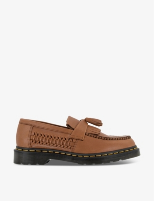 DR. MARTENS: Adrian woven leather loafers