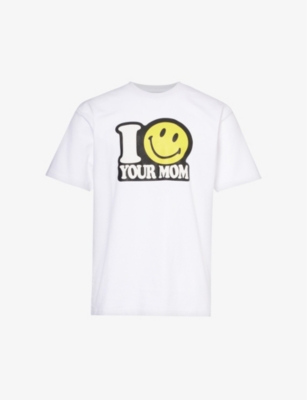 MARKET: Smiley Your Mom graphic-print cotton-jersey T-shirt