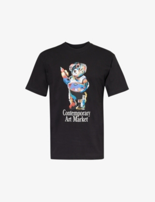 MARKET: Art Market Bear graphic-print cotton-jersey T-shirt
