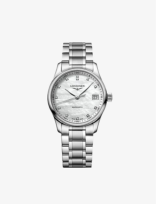 LONGINES: L23574876 Master Collection stainless-steel automatic watch