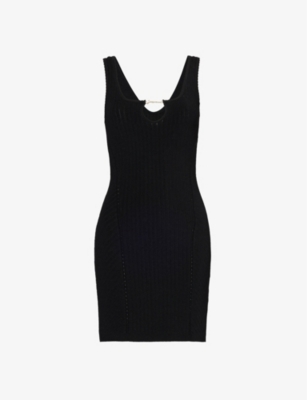 JACQUEMUS: La Mini Robe Sierra brand-plaque woven-blend mini dress