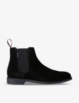 PAUL SMITH: Cedric panelled suede Chelsea boots