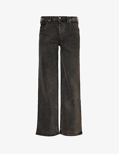 VAYDER: Wide-leg regular-fit stretch-denim jeans