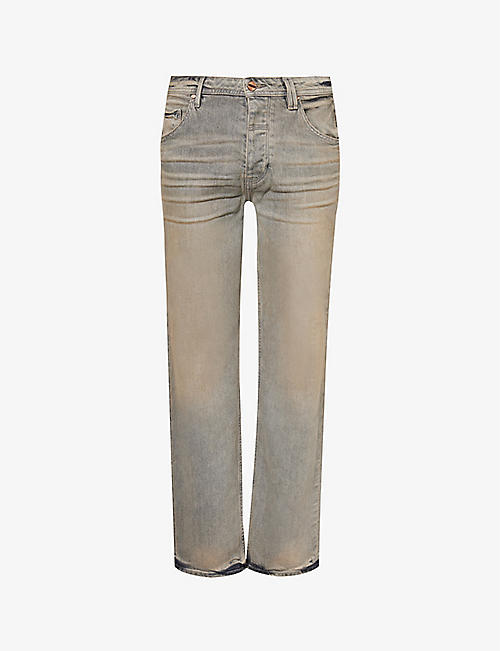 VAYDER: Straight-leg mid-rise stretch-denim jeans