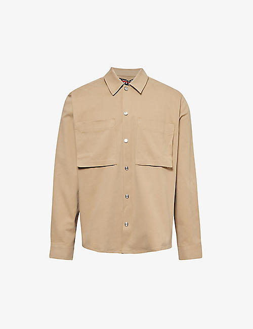 VAYDER: Chest-pocket long-sleeved stretch-cotton shirt
