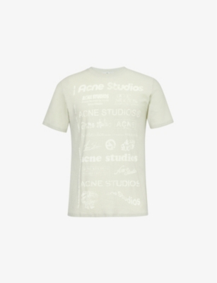 ACNE STUDIOS: Brand-print cotton-jersey T-shirt