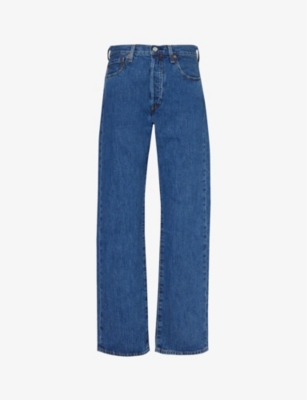 LEVIS: 501 Original slim-fit straight-leg jeans