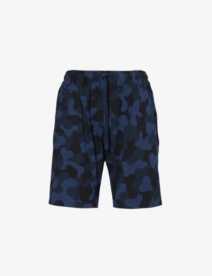 DEREK ROSE: London camouflage-print stretch-woven pyjama shorts