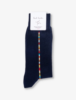 PAUL SMITH: Vittore stripe-pattern cotton-blend socks