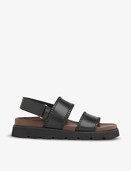 WHISTLES: Ruben whipstitch leather sandals