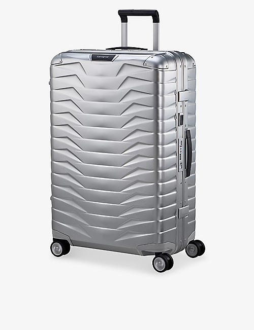 SAMSONITE: Proxis Alu Spinner aluminium four-wheel suitcase 76cm