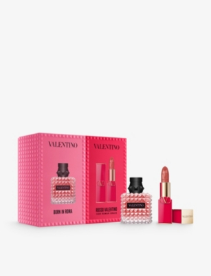 VALENTINO BEAUTY: Born in Roma Donna eau de parfum and Rosso Valentino 100R gift set